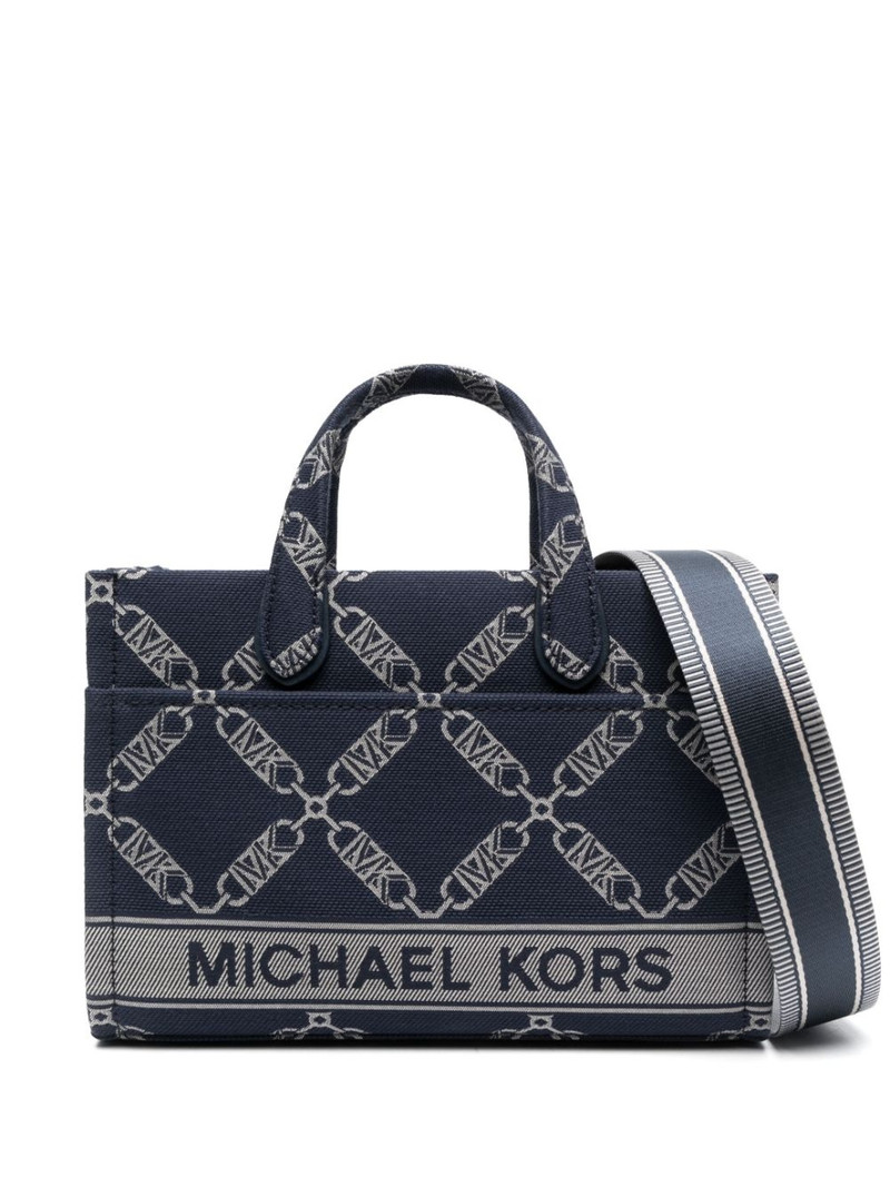 Gigi Empire logo-jacquard tote bag 1