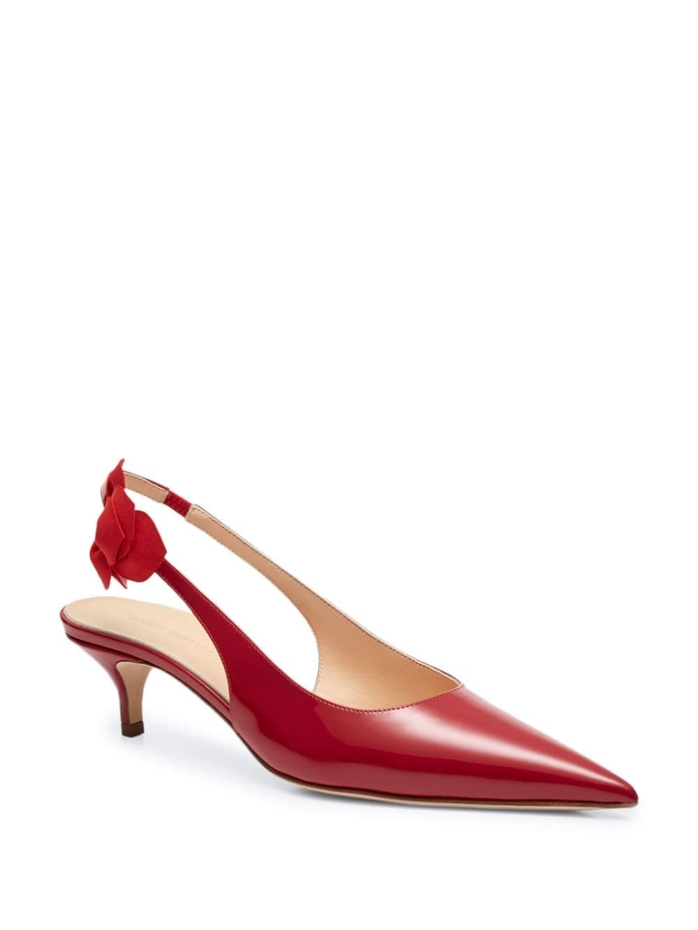 50mm rose leather slingback pumps - 2