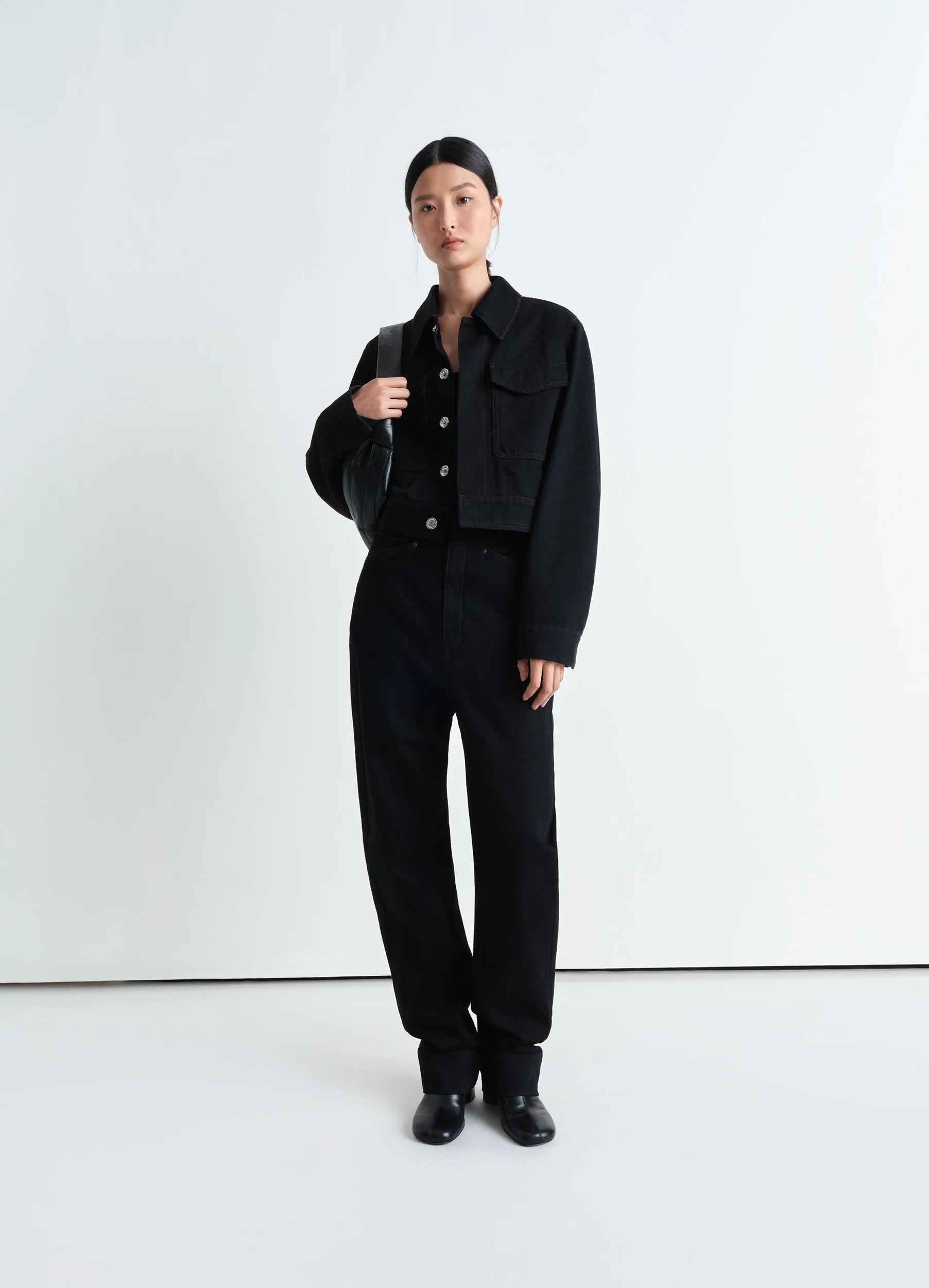 TWO POCKET CROPPED JACKET - 3