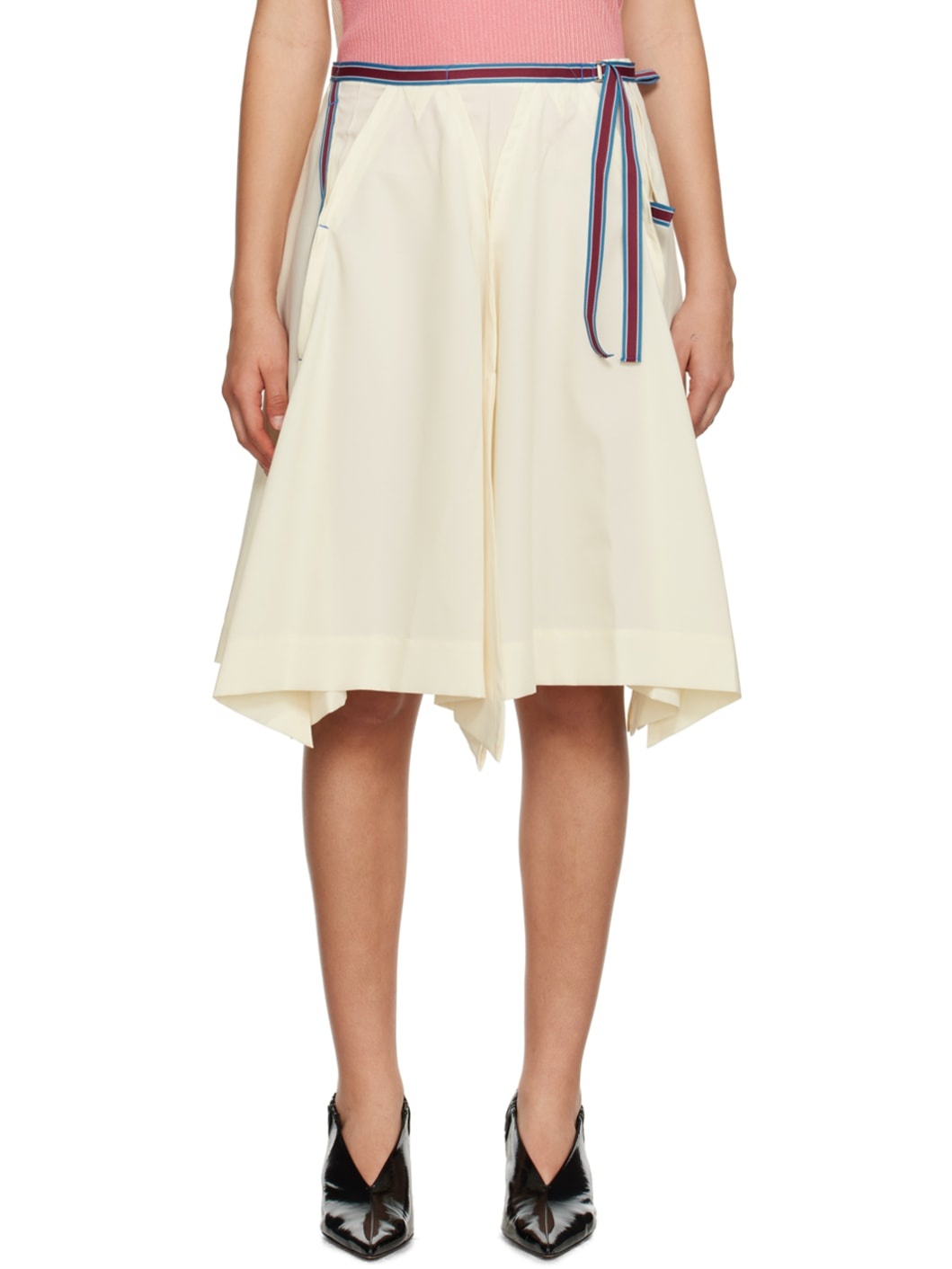 Off-White Zoetrope Midi Skirt - 1