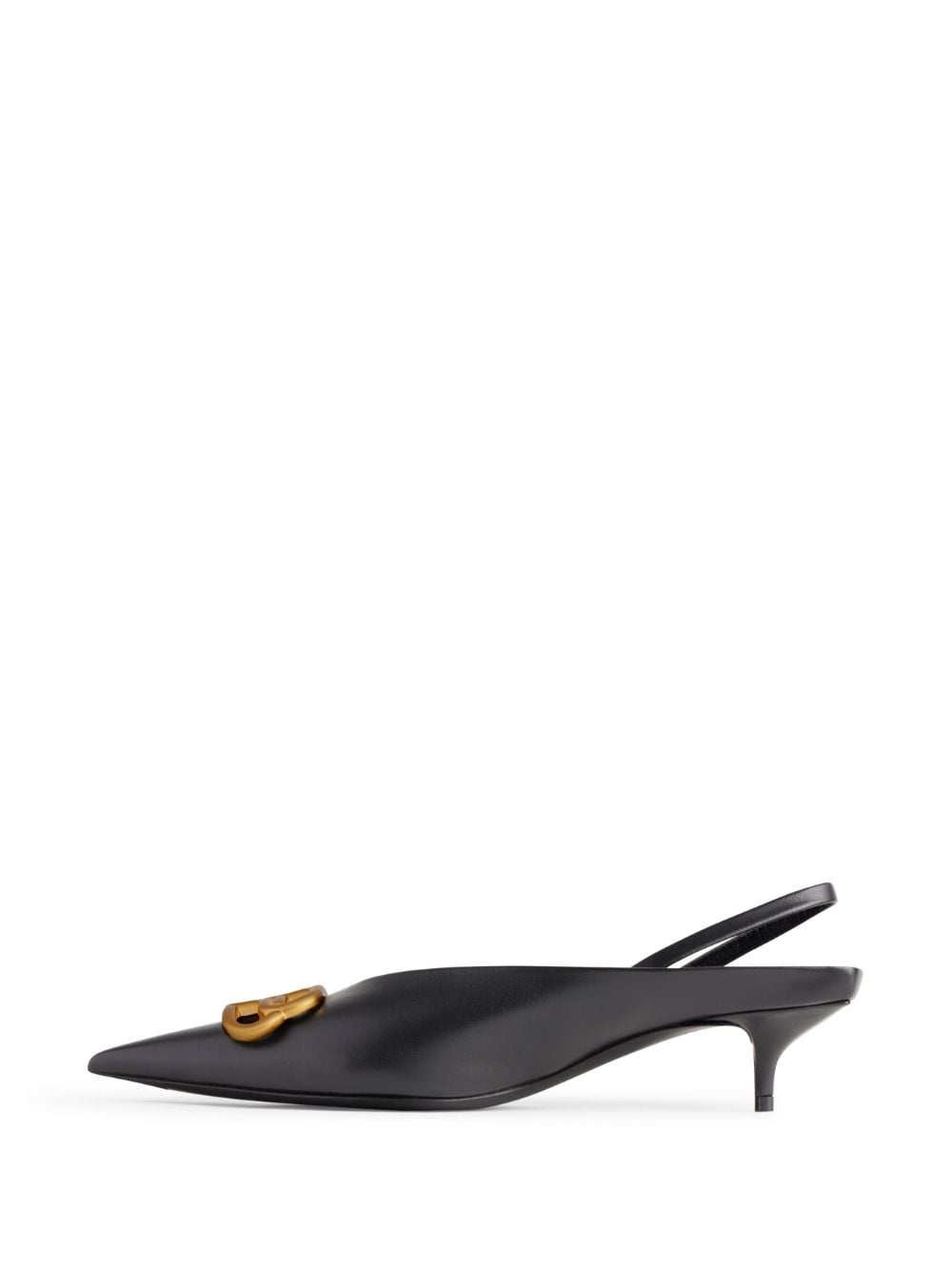 Square Knife 40mm leather pumps - 5