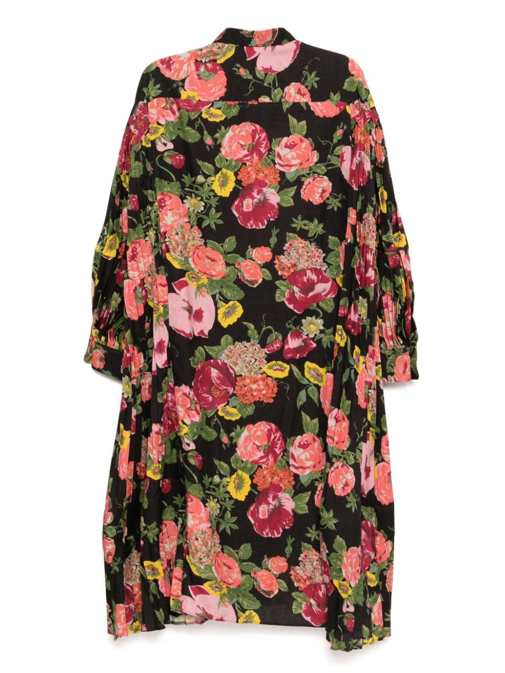 floral-print pleated dress - 2