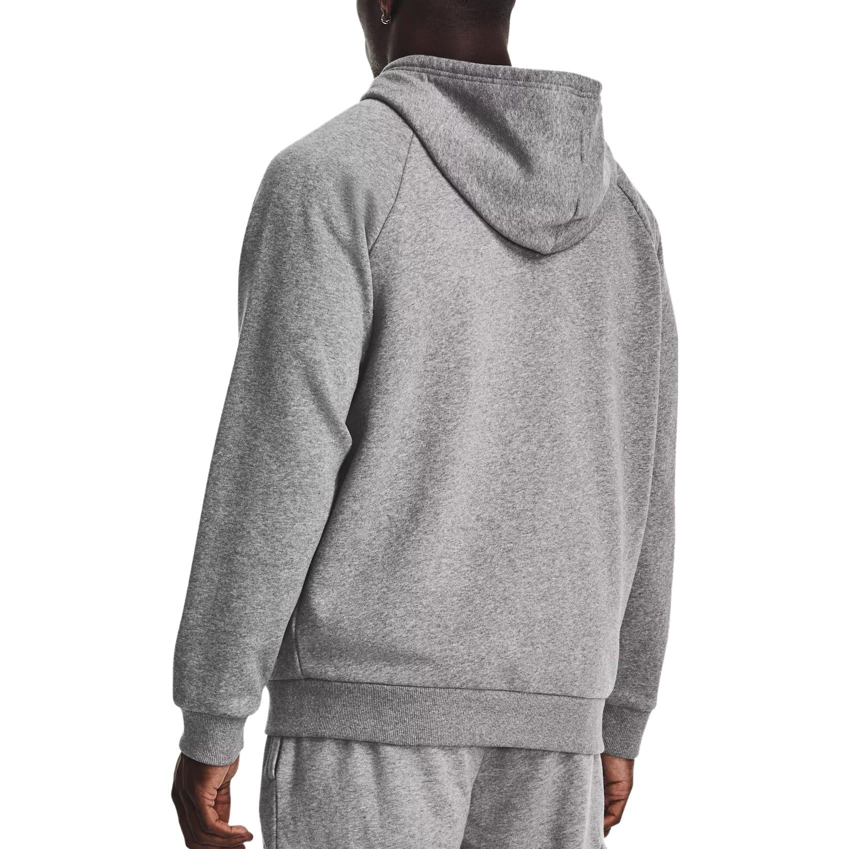 Under Armor Rival Fleece Hooded Jacket 'Heather Grey' 1379767-025 - 5