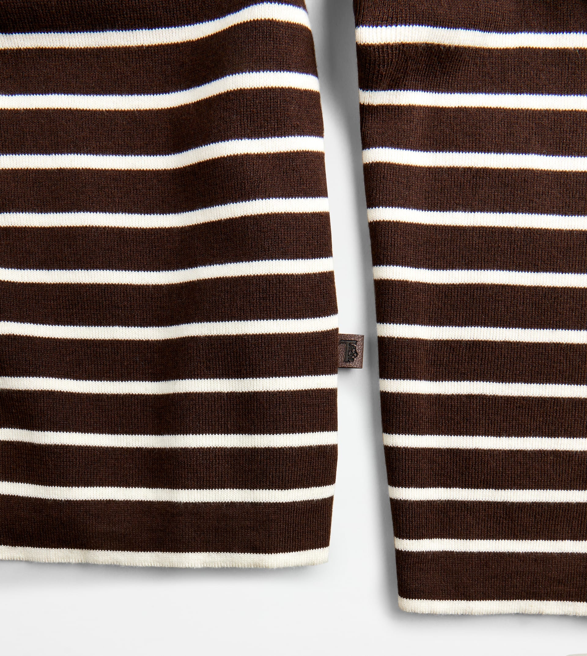 STRIPED TURTLENECK JUMPER - WHITE, BLACK - 6