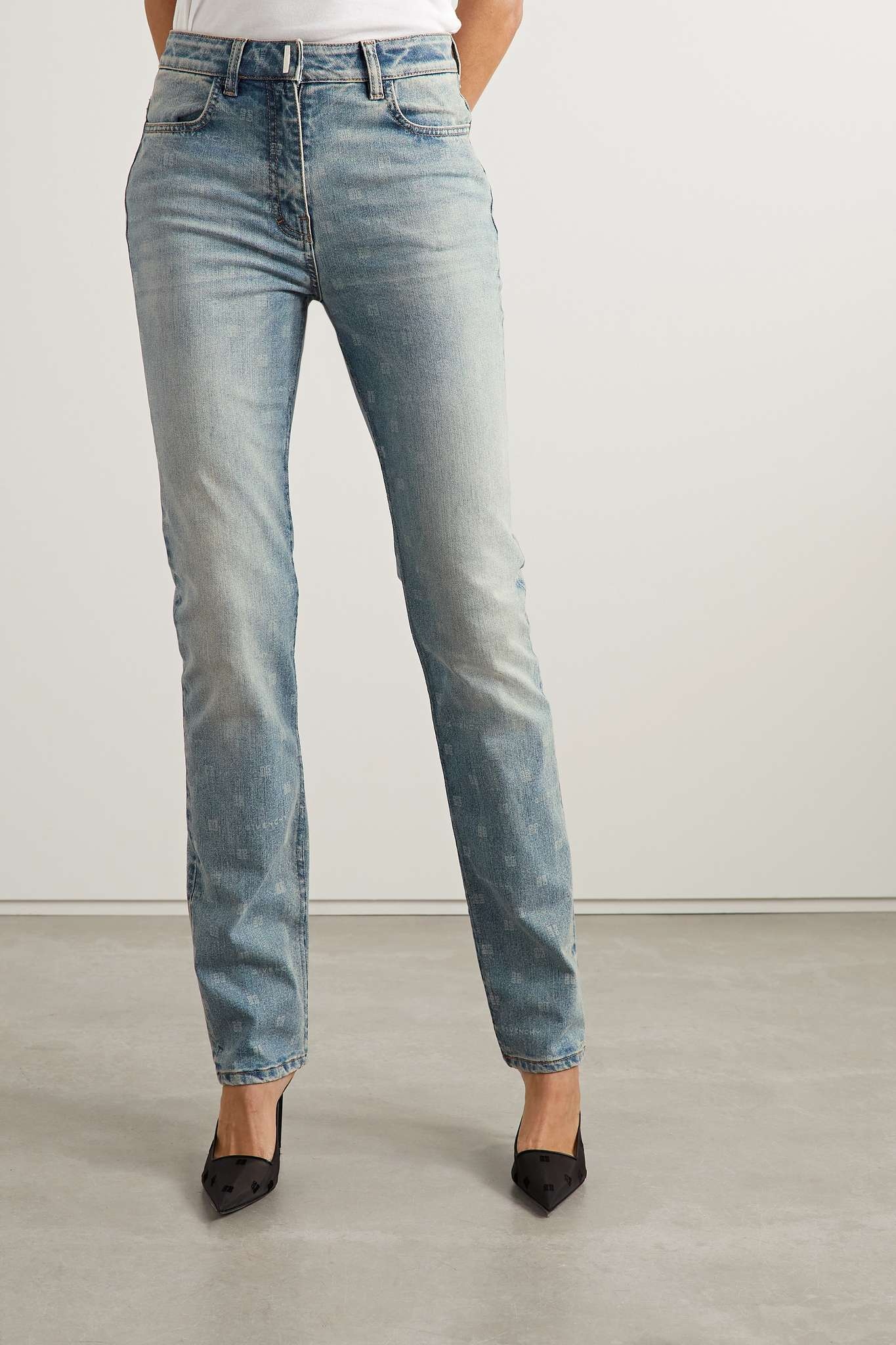Printed high-rise skinny jeans - 3