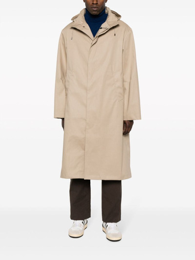 Mackintosh Wolfson hooded trench coat outlook
