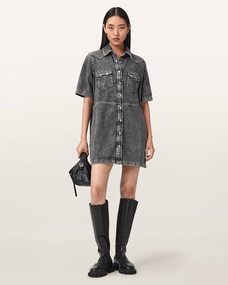 ALLSAINTS ROCK DENIM MINI DRESS outlook
