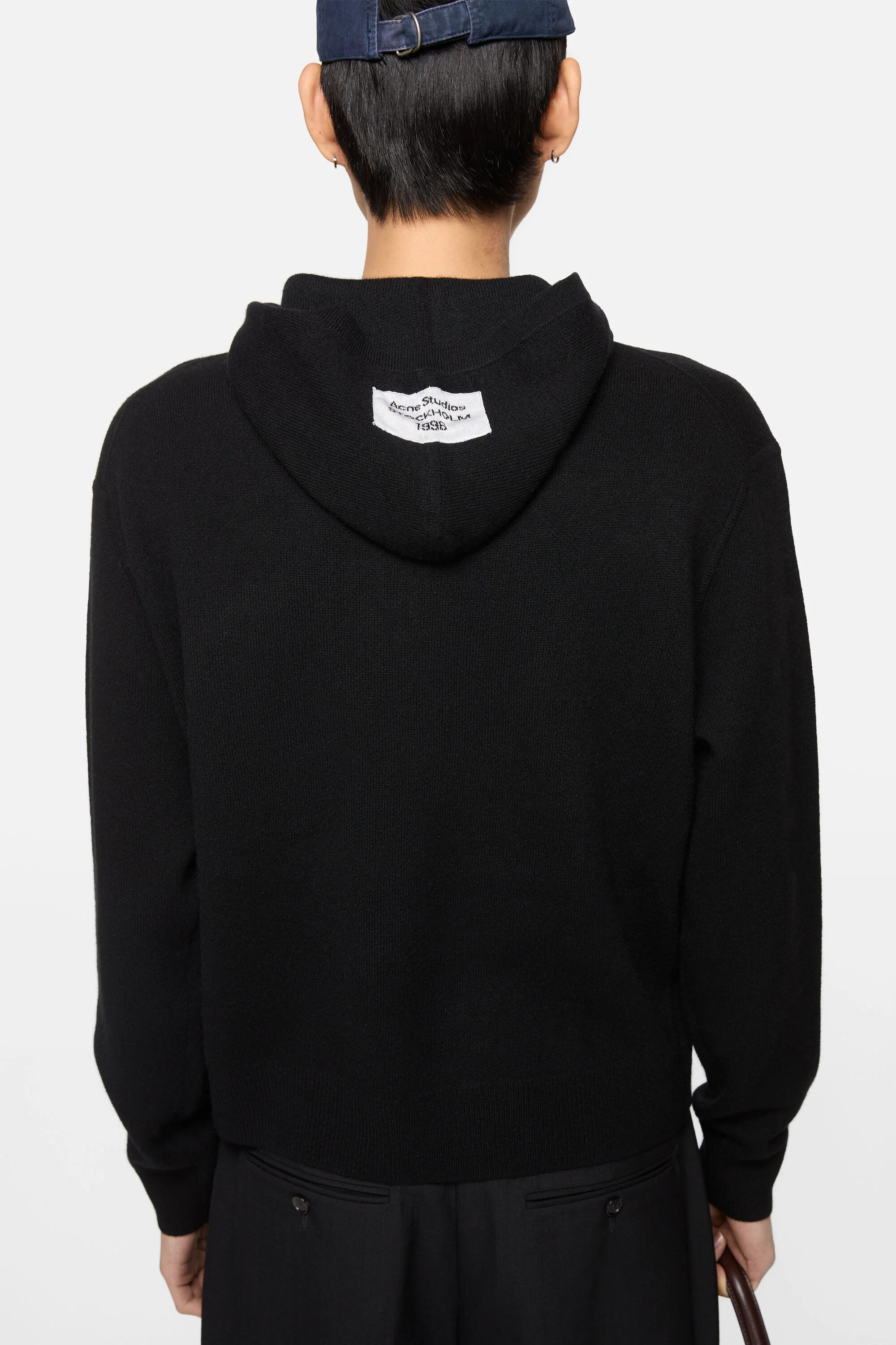 Cashmere hoodie - Black - 4