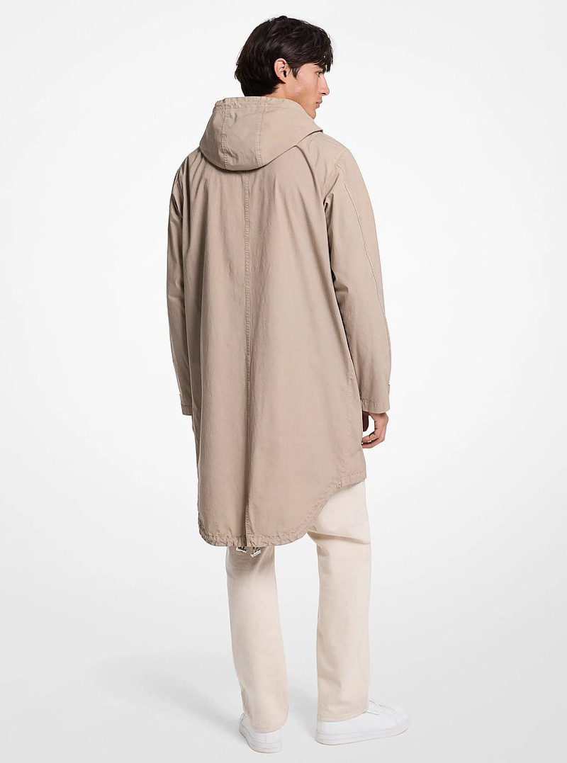 MICHAEL KORS Garment-Dyed Stretch Cotton Poplin Anorak outlook