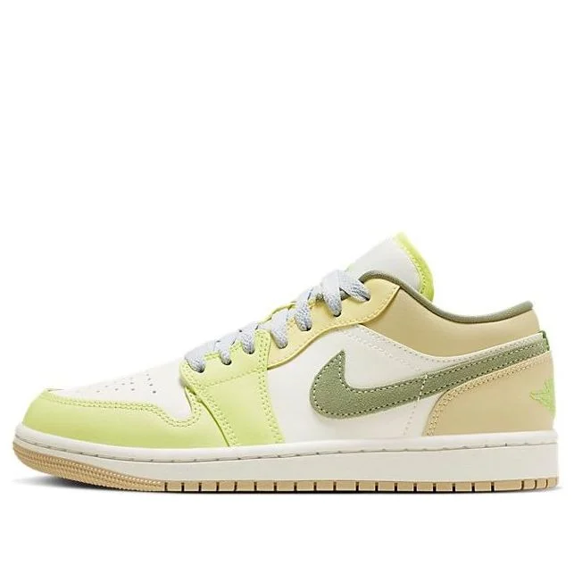 (WMNS) Air Jordan 1 Low 'Sail Oil Green Light Lemon' FD9906-131 - 1