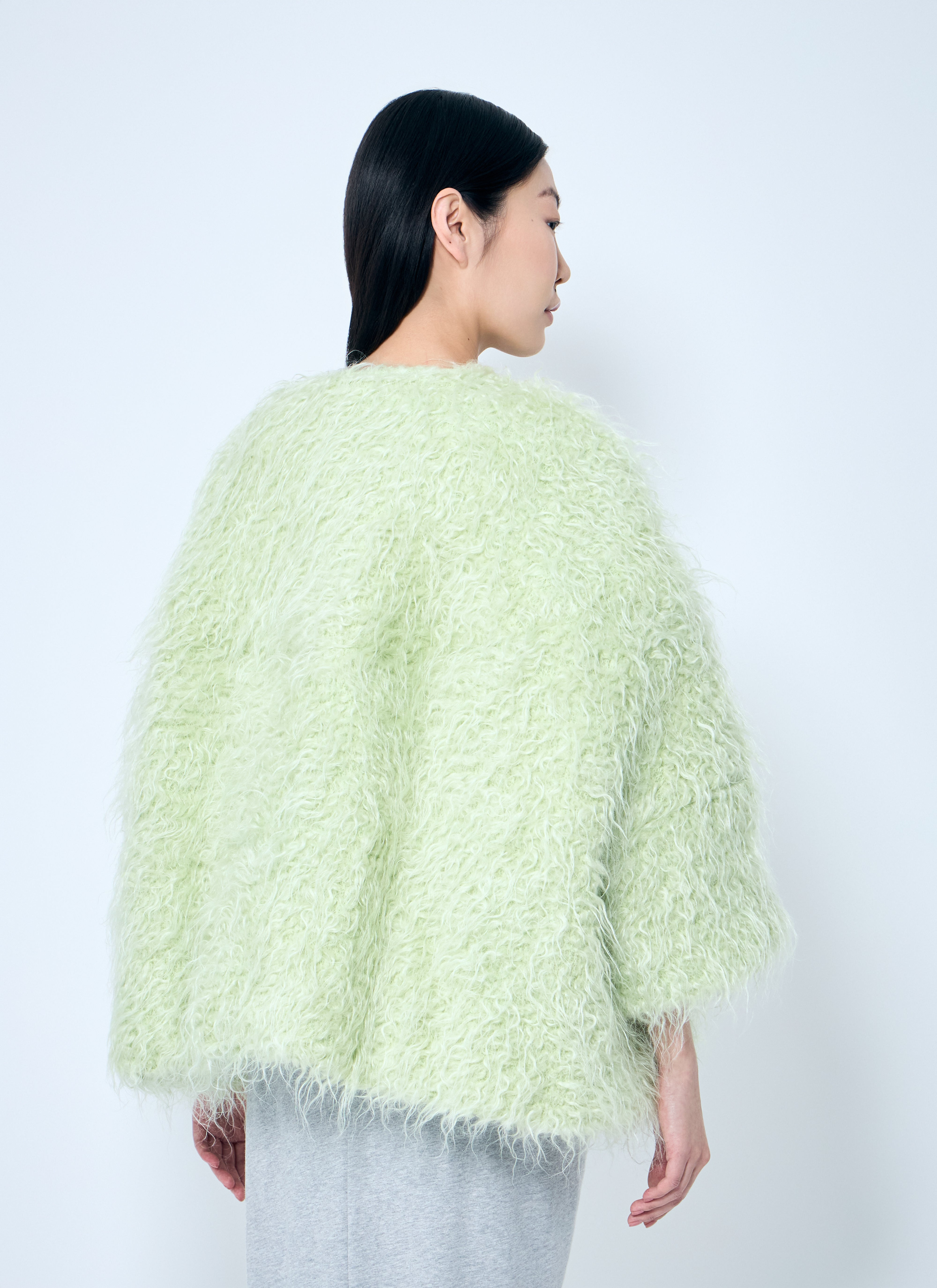 Dries Van Noten Women Voilin Faux Fur Jacket - 4