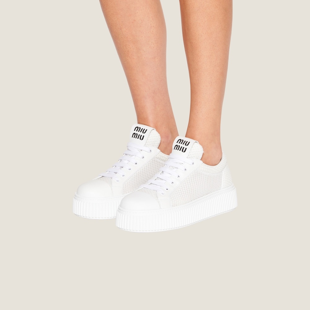 Mesh flatform sneakers - 4