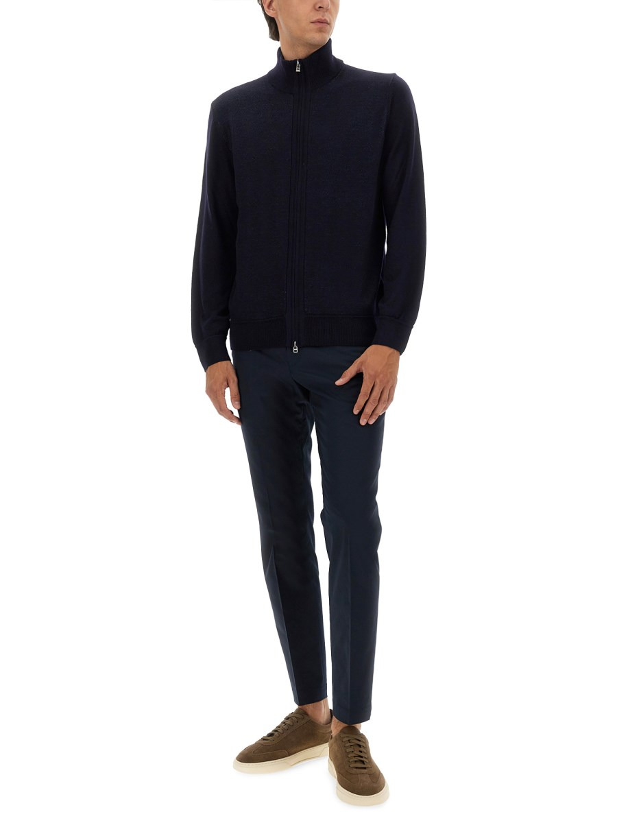 "H-ILLARION" WOOL ZIPPER SWEATER - 2