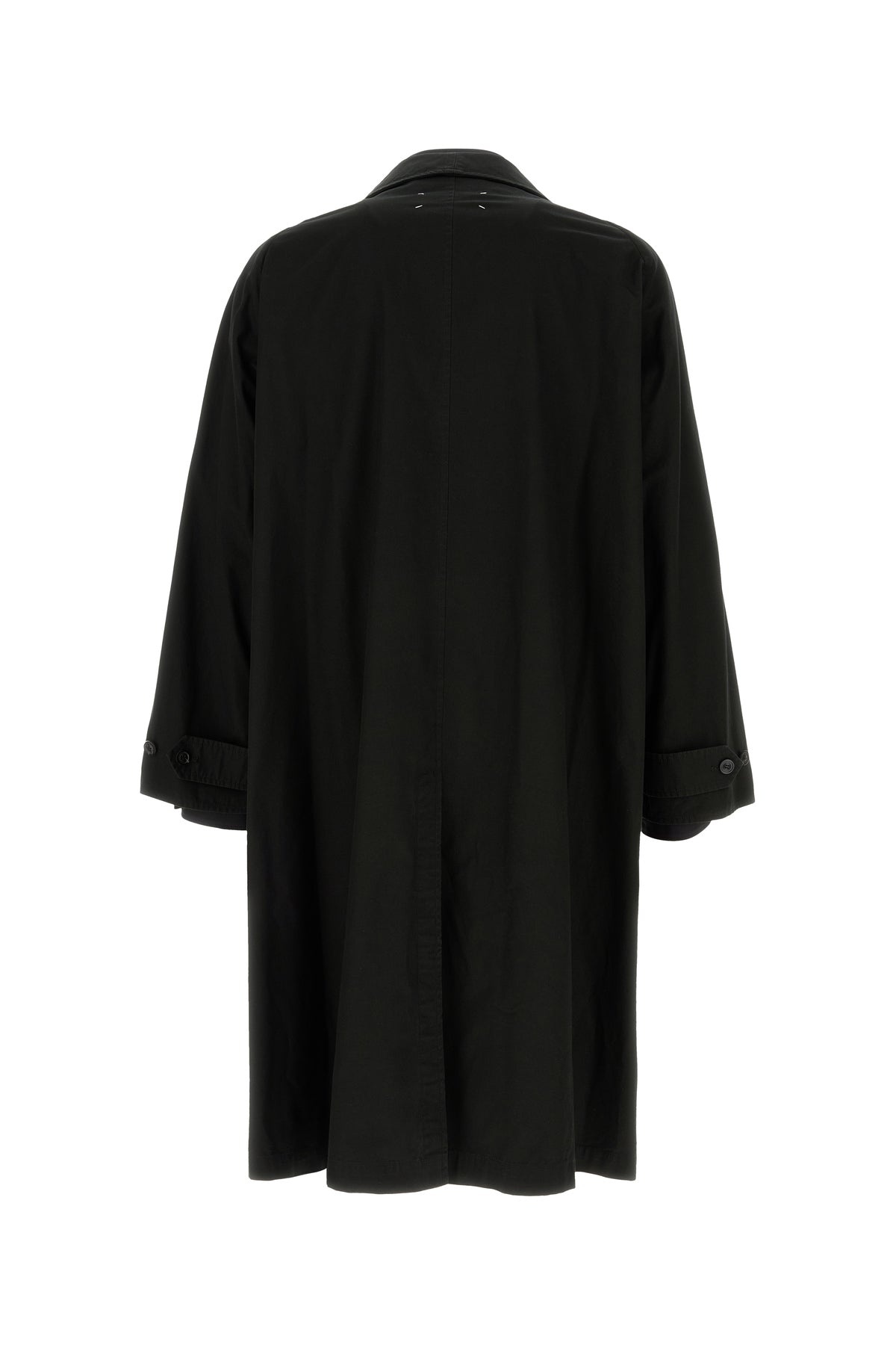 Black cotton trench coat - 2