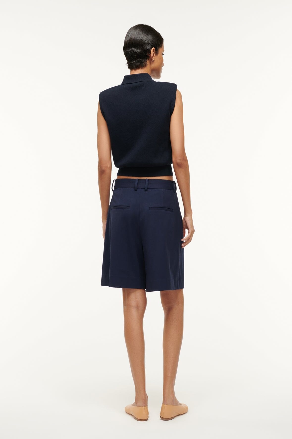 STAUD LONG LUISA SHORT NAVY - 3