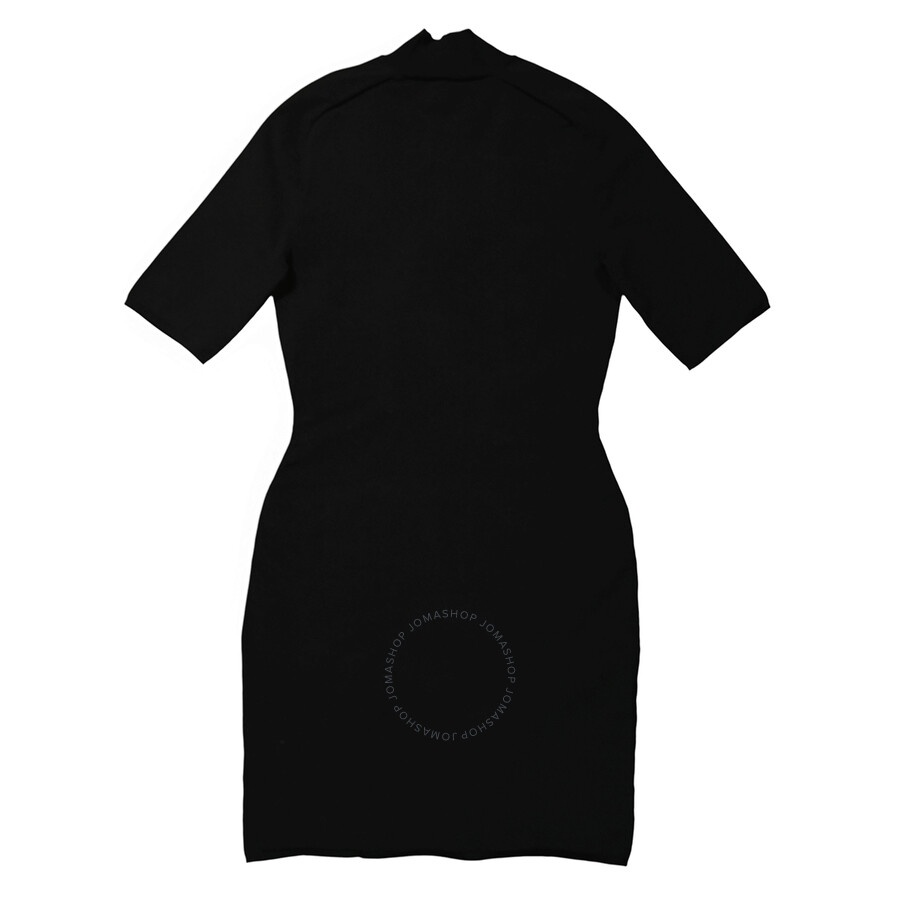 T by Alexander Wang Ladies Black Logo Applique Mock Neck Body-Con Minidress - 2