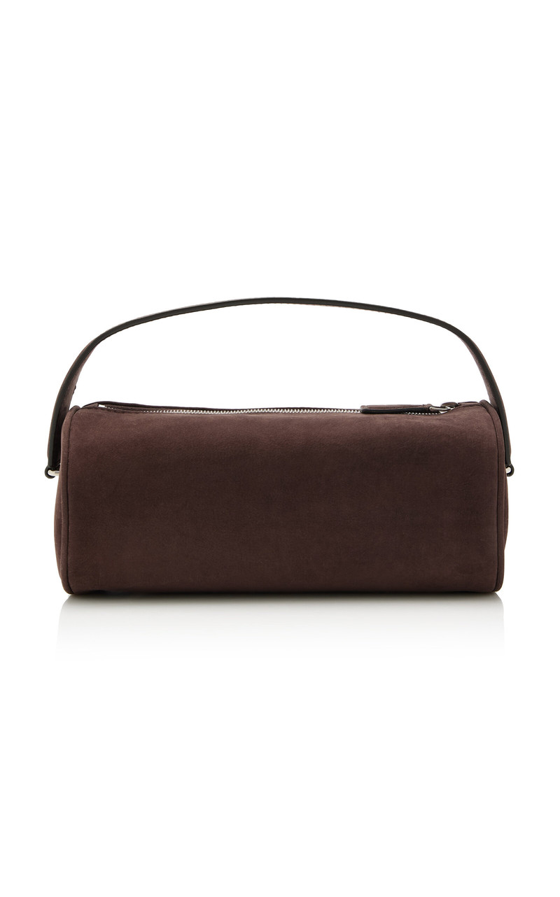 Round 90's Leather Top Handle Bag black - 1