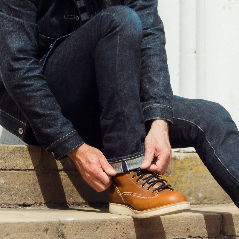 Iron Heart IHWE-JOU-TAN Iron Heart Int'l x Wesco® - 8" Domain Jobmaster® Boot - British Tan. The "Journeyman" outlook
