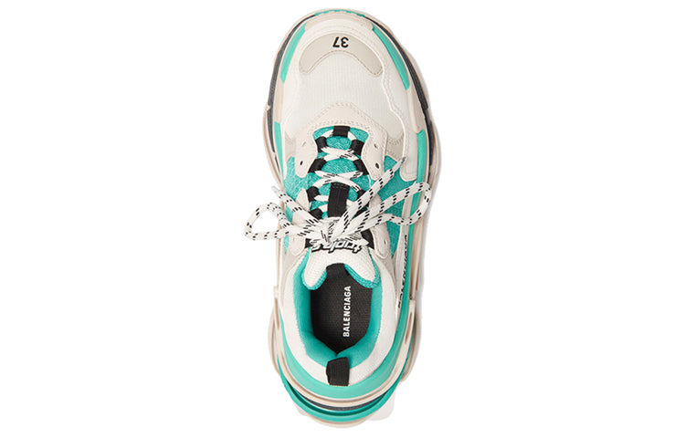 (WMNS) Balenciaga Triple S 'White Green' 2019 524039W09OH3005 - 3