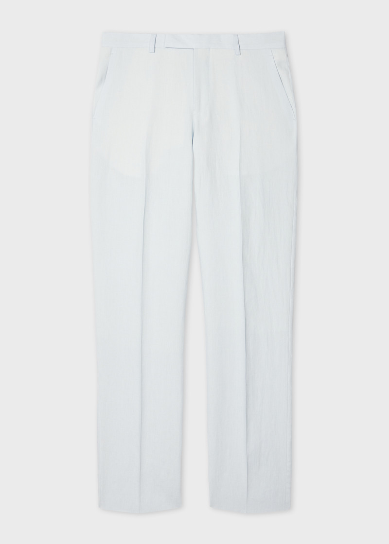 Pale Blue Linen Suit 5