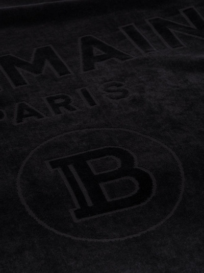 Balmain logo embossed towel outlook