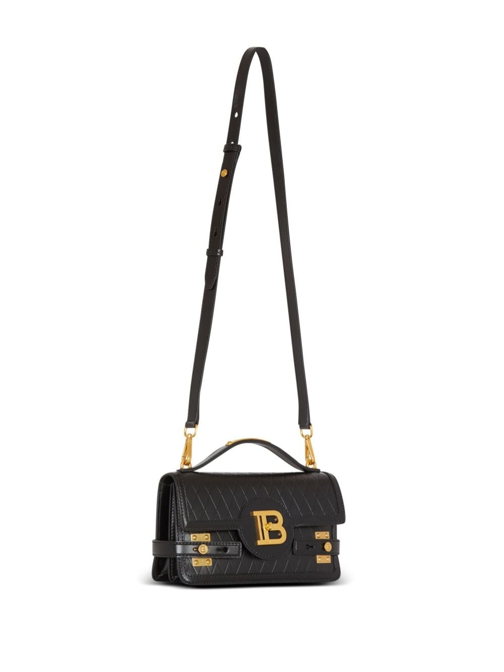 B-Buzz 24 grid-debossed leather tote bag - 5