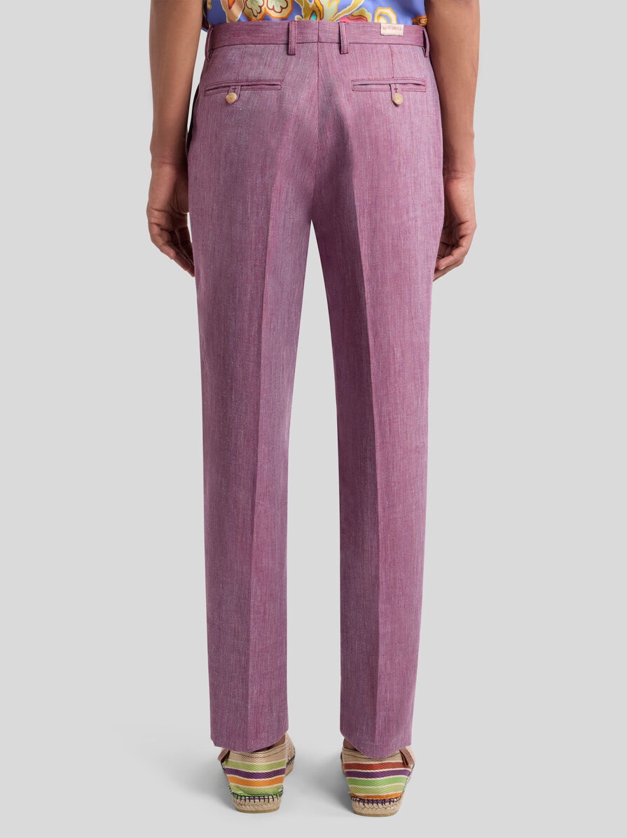 SLUB LINEN-BLEND TROUSERS - 5