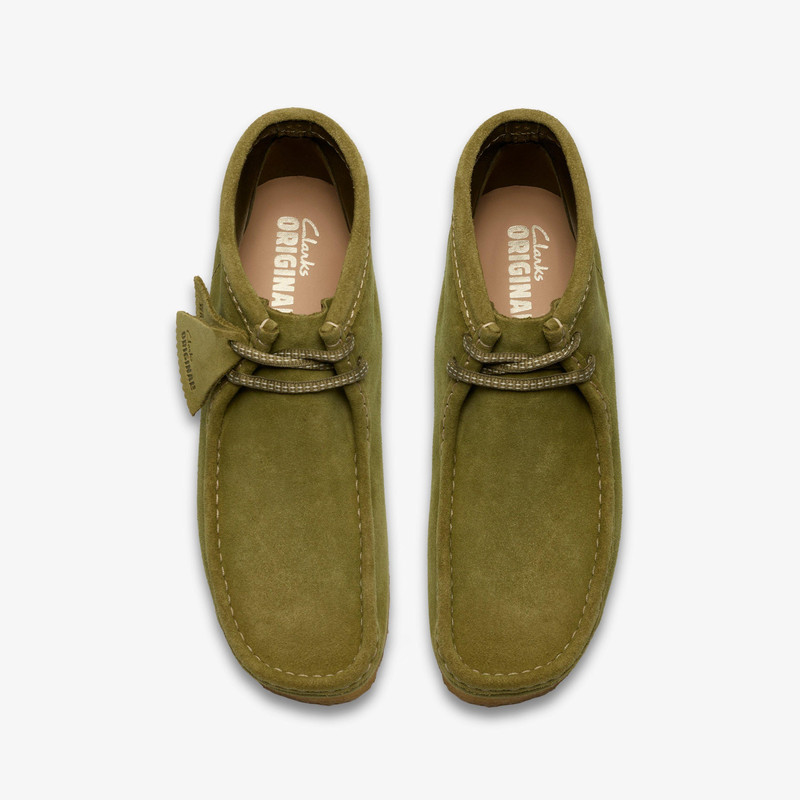 Wallabee Boot Green Suede 6