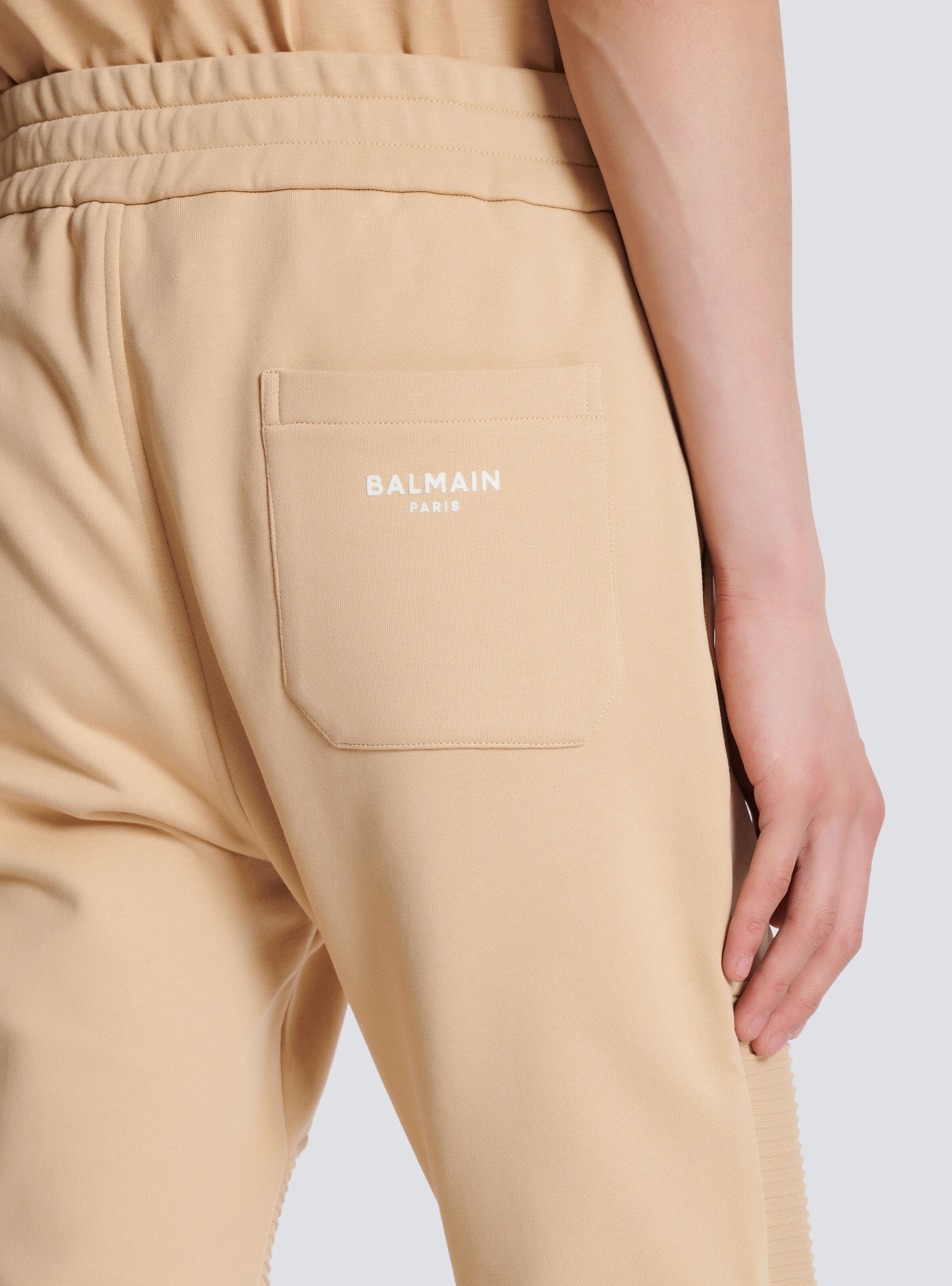 Balmain Paris flocked joggers - 6