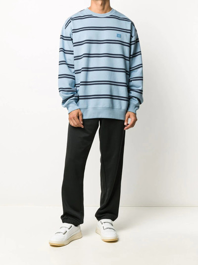 Acne Studios oversize stripe sweatshirt outlook