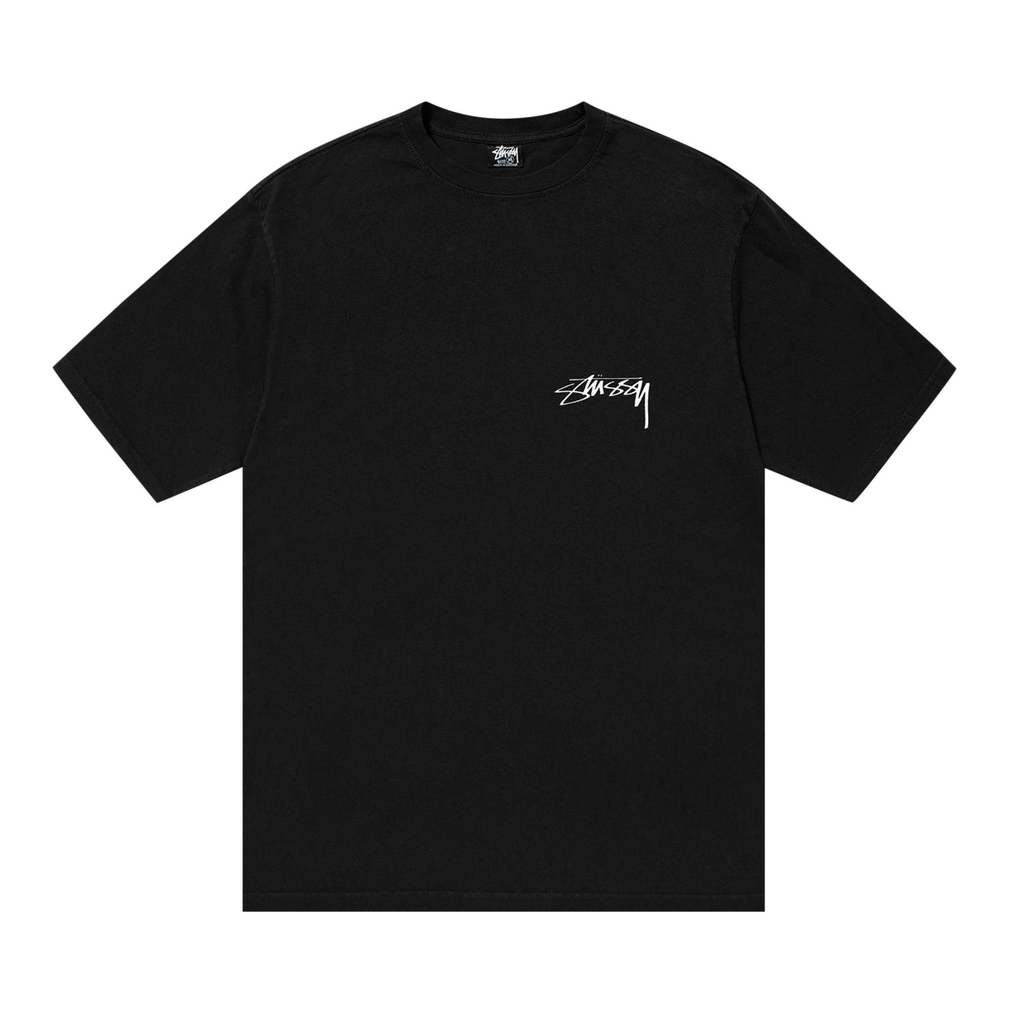 Stüssy Stussy Arachnid Pigment Dyed Tee 'Black' | REVERSIBLE