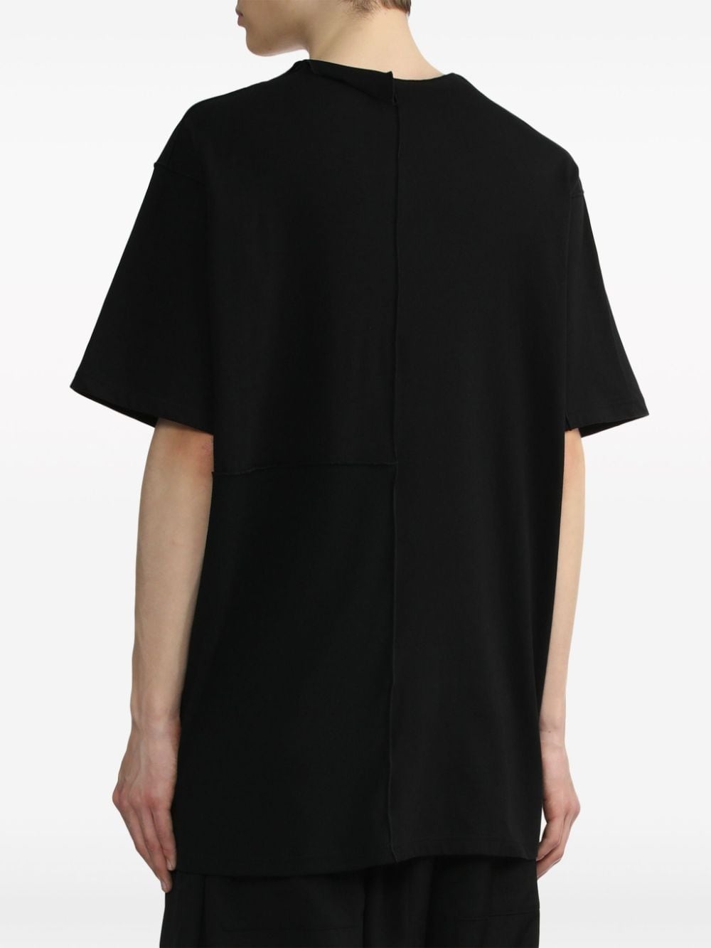 asymmetric cotton T-shirt - 4