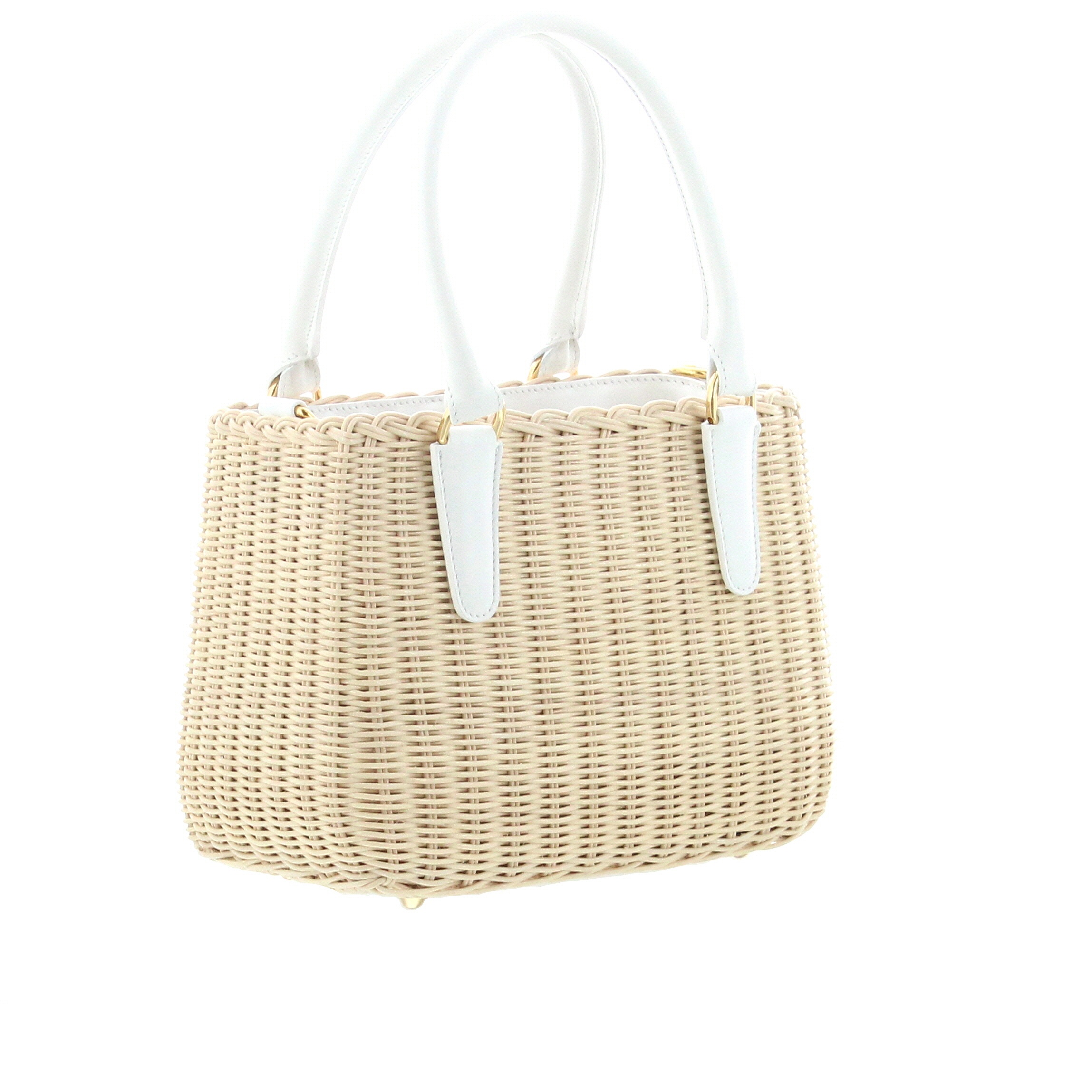 CARLA SAINT-BARTH - Carla Saint Barth – Vimini Shopping – Natural / White - 2