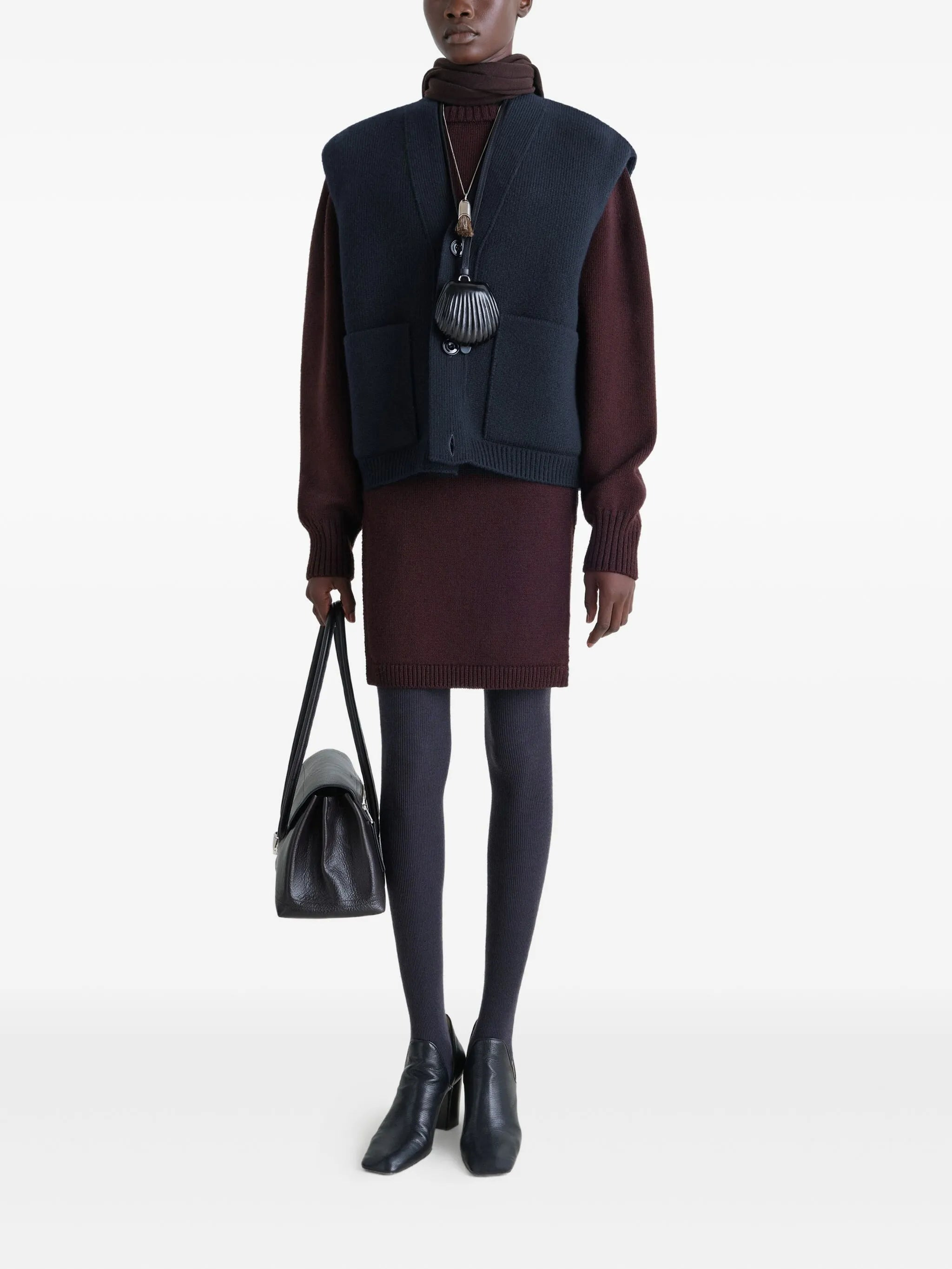 Lemaire Patch-pocket V-neck Cardigan - 4