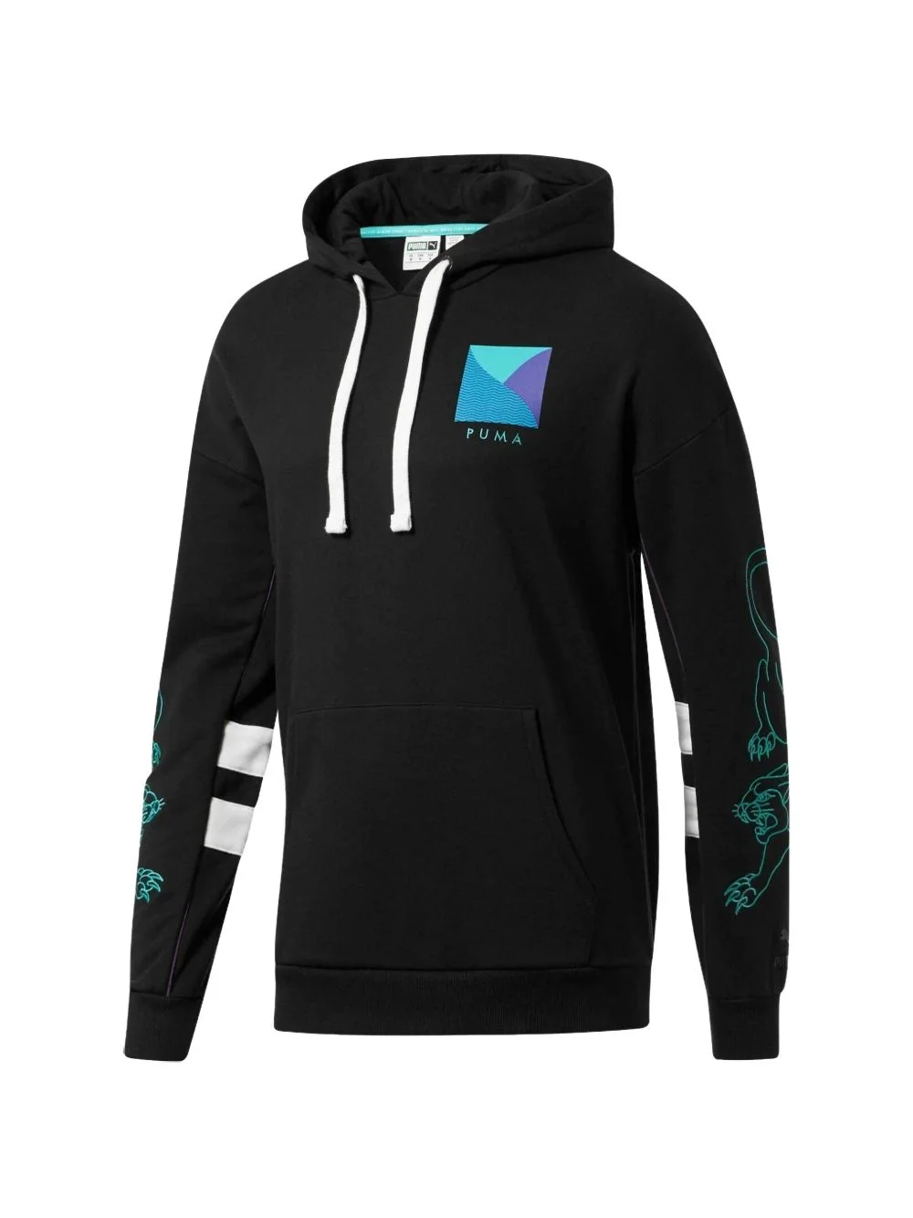 logo-embroidered hoodie - 1