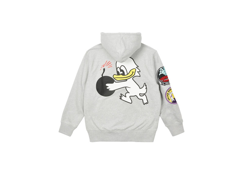 PALACE DUCK BOMB HOOD GREY MARL outlook