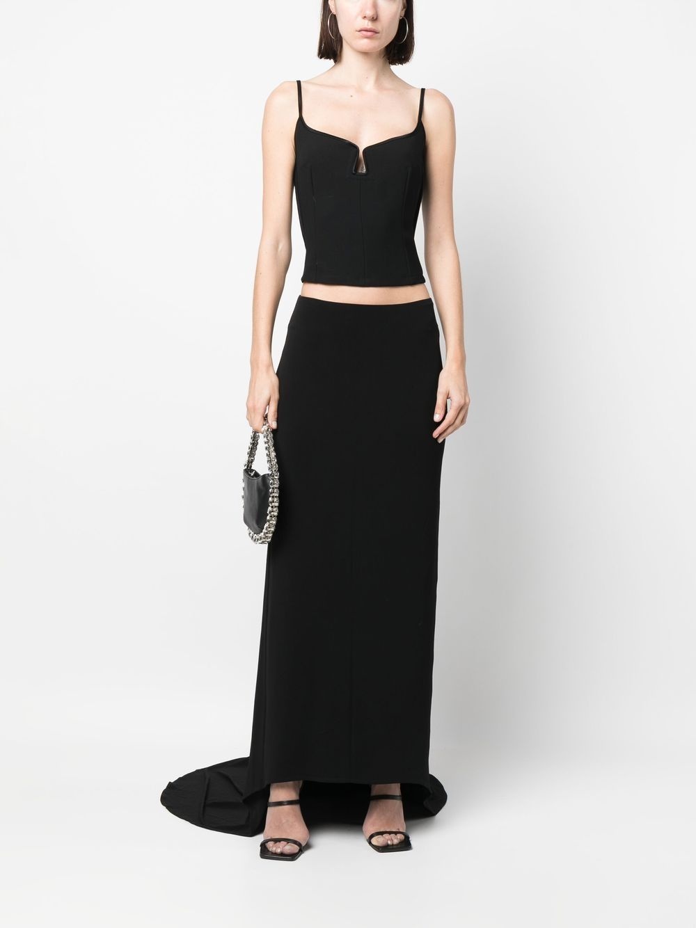 asymmetric maxi skirt - 2