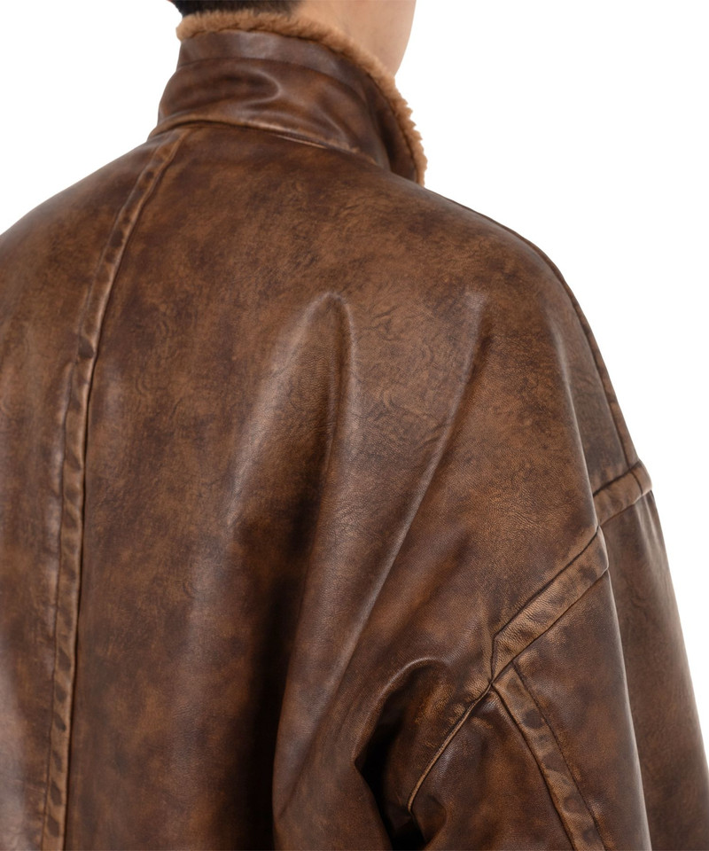 Coated Big Zip Boa Jacket 17