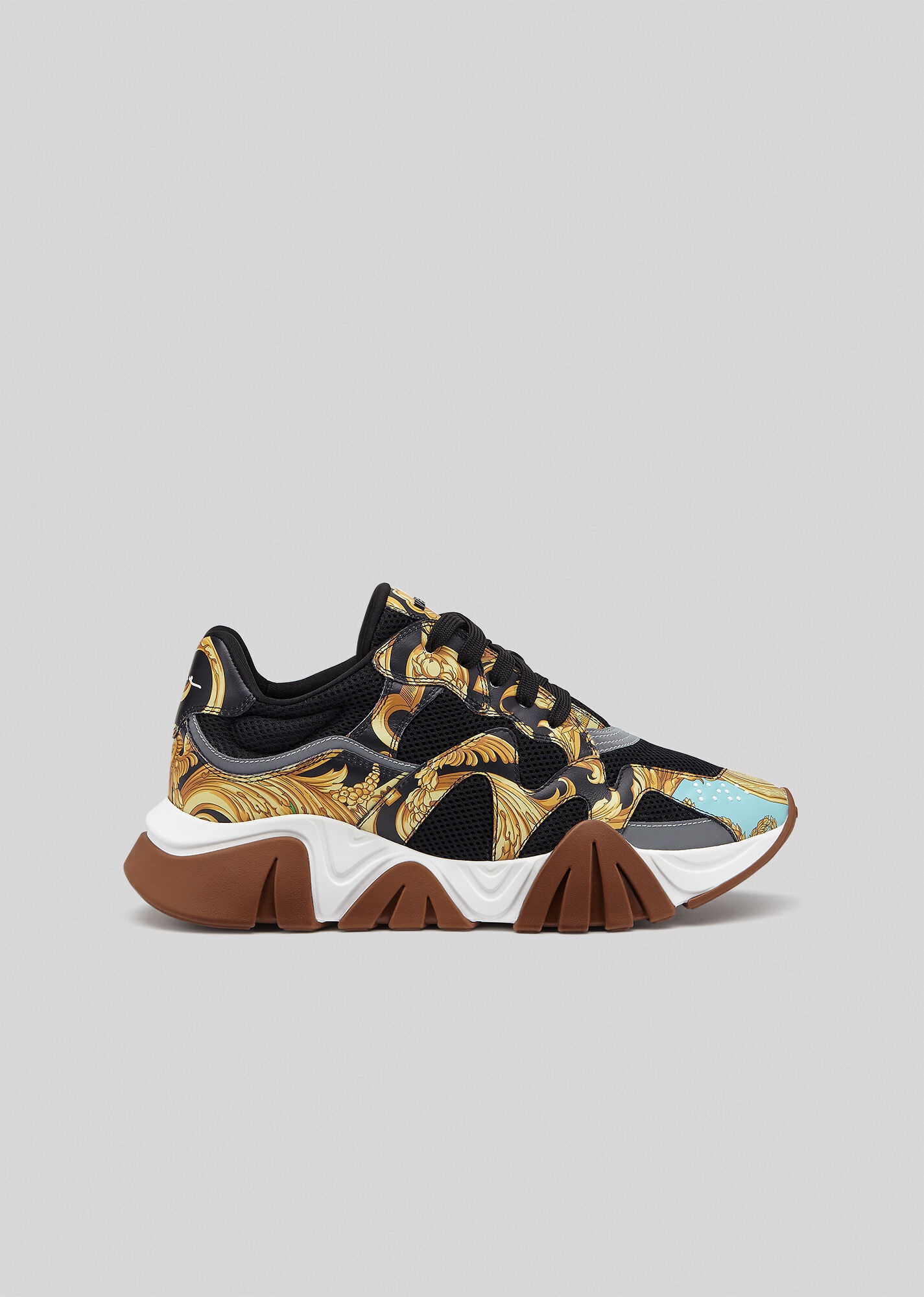 Barocco Homme Print Squalo Sneakers - 1