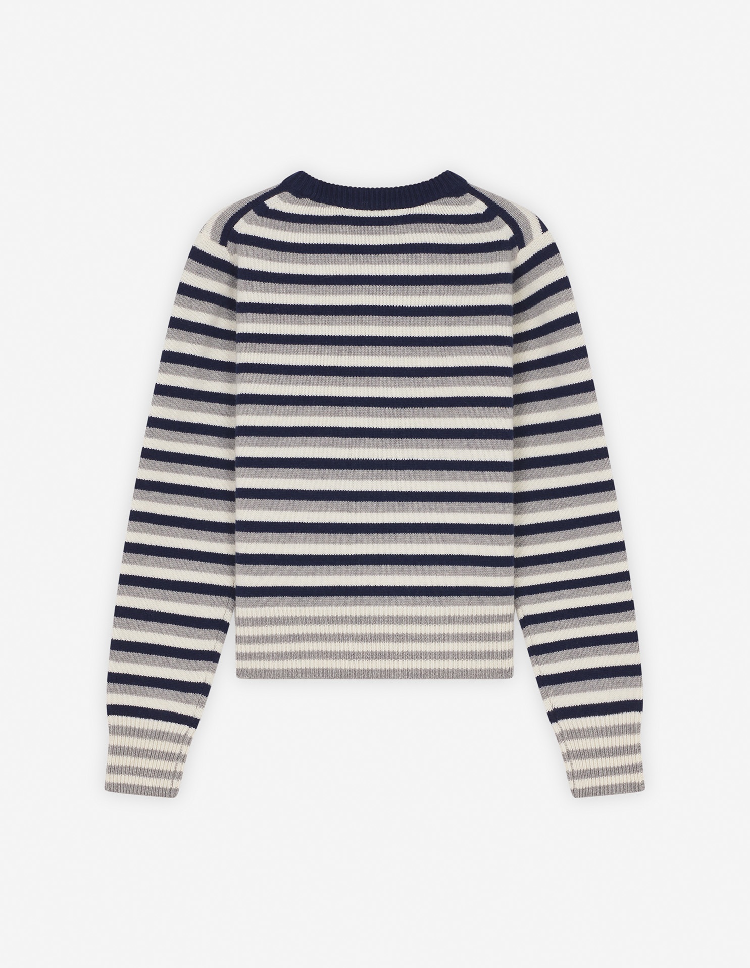 FOX HEAD INTARSIA STRIPED REGULAR JUMPER - 6