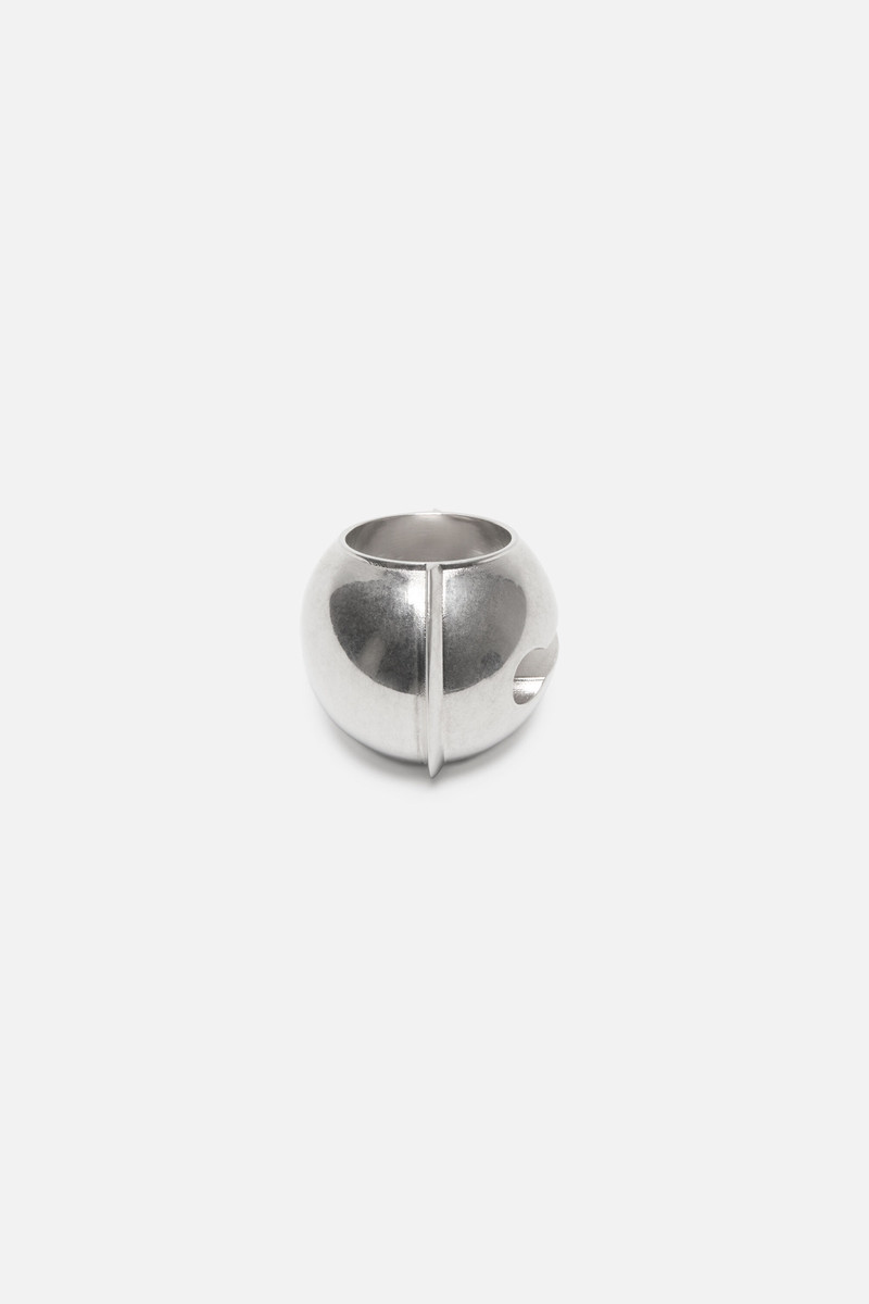 Bell metal ring - Semi matt silver 1