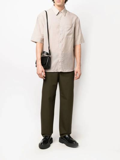 Lemaire grid-pattern pocket shirt outlook