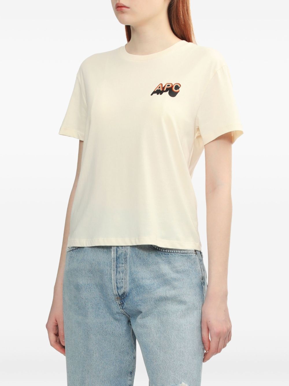 logo-print cotton T-shirt - 3