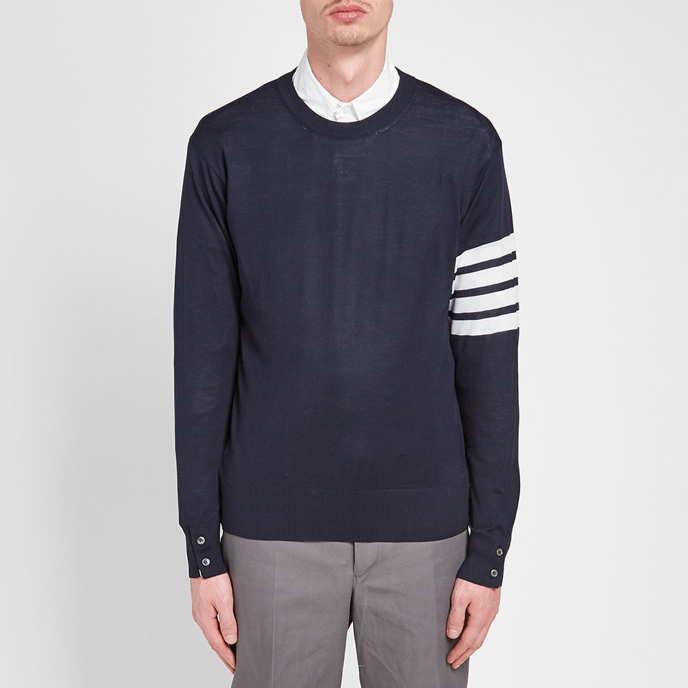 Thom Browne Classic Merino Crew Knit - 4