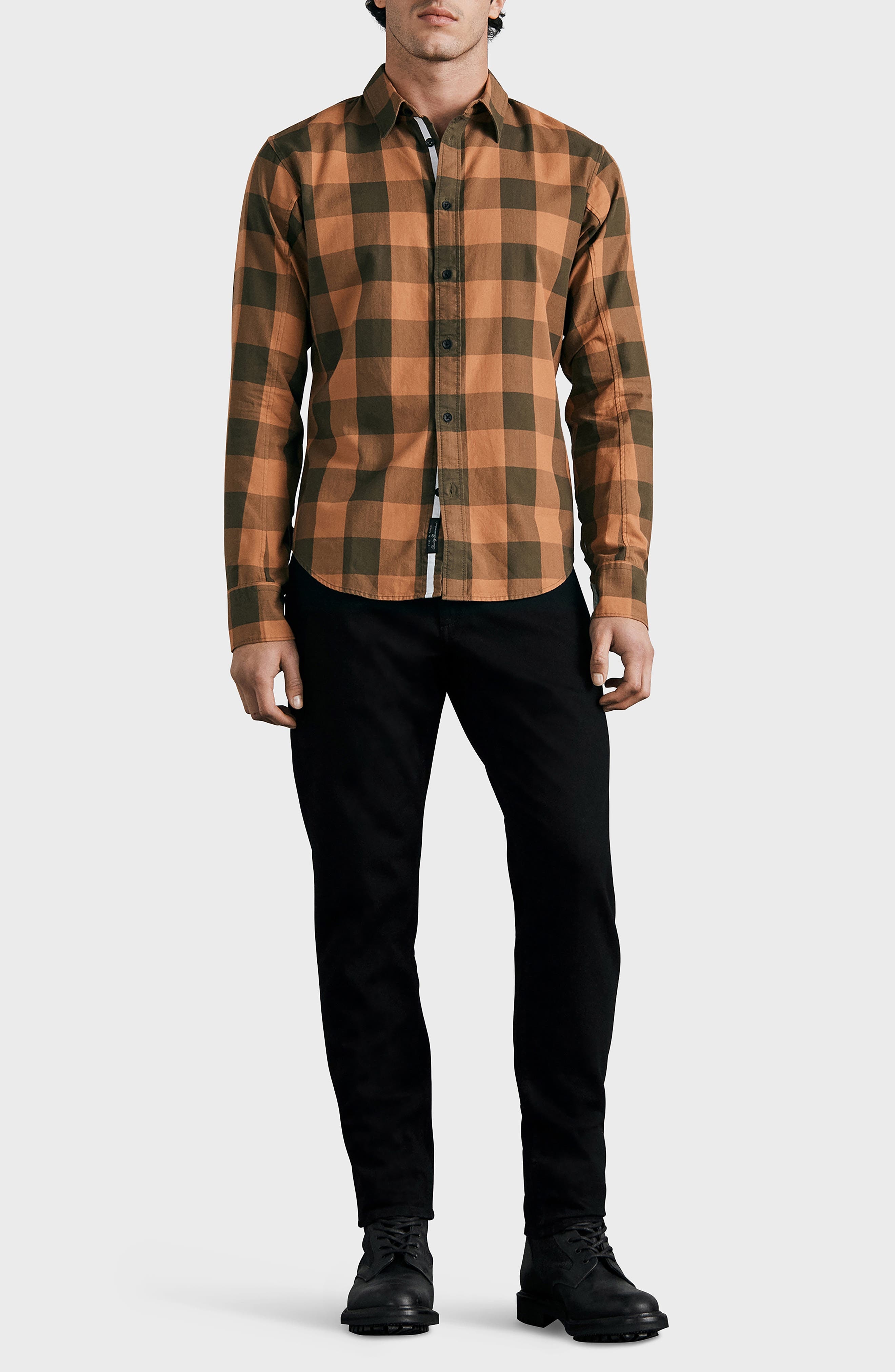 rag & bone Fit 3 Authentic Stretch Athletic Fit Jeans in Black at Nordstrom - 5