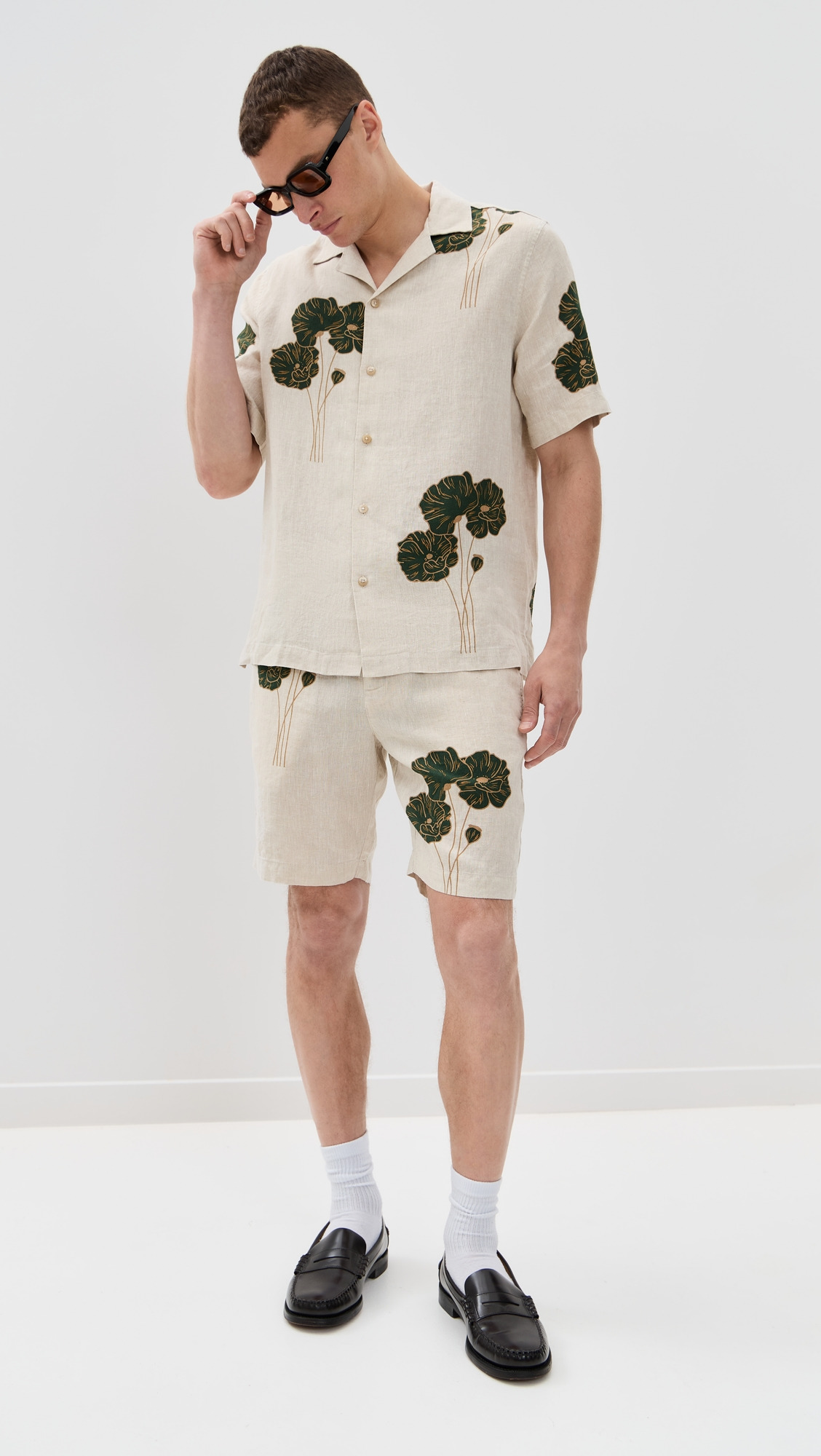 Roberto Linen Short Sleeve Shirt - 4