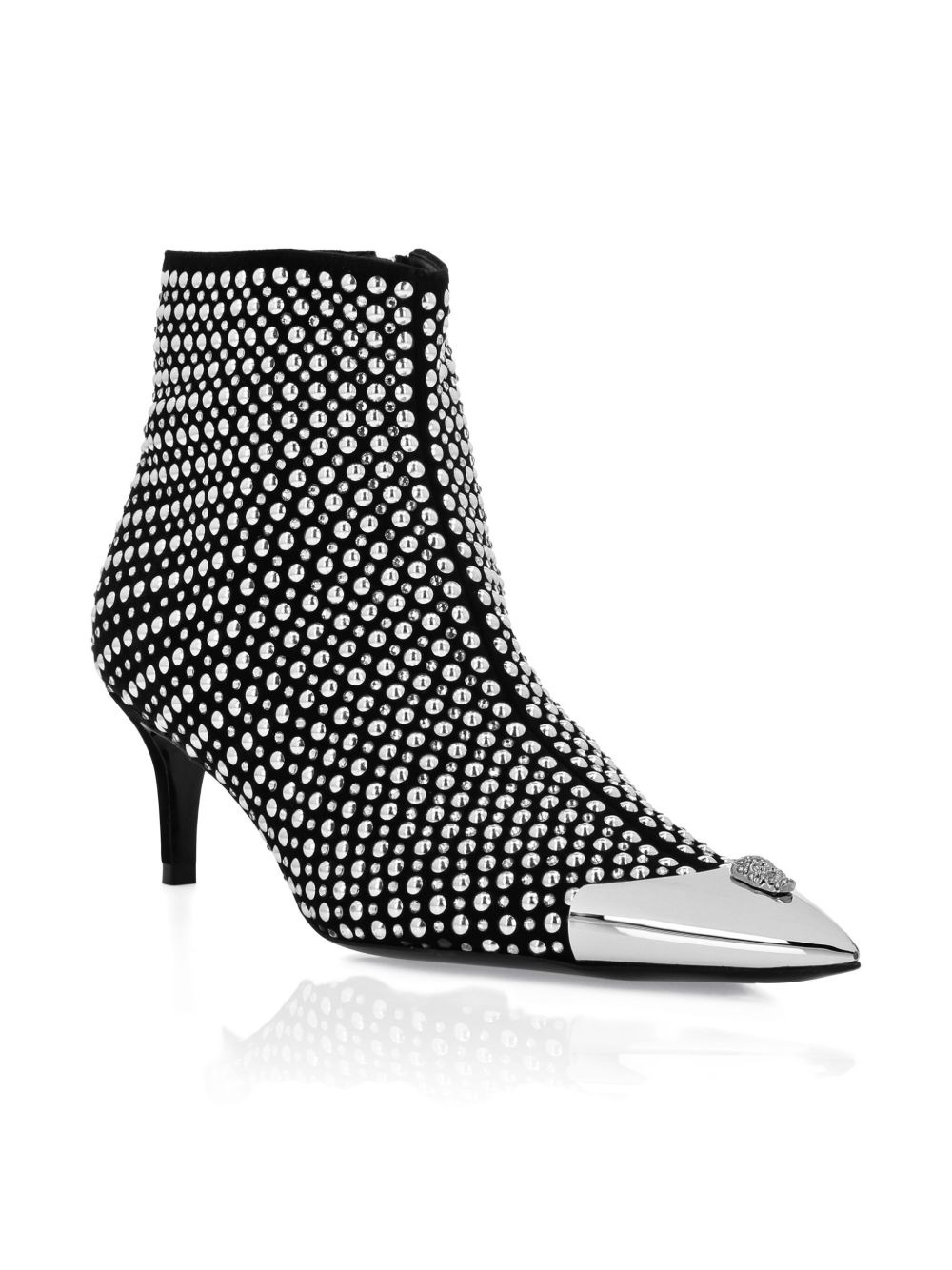 55mm stud-embellished pointed-toe boots - 2