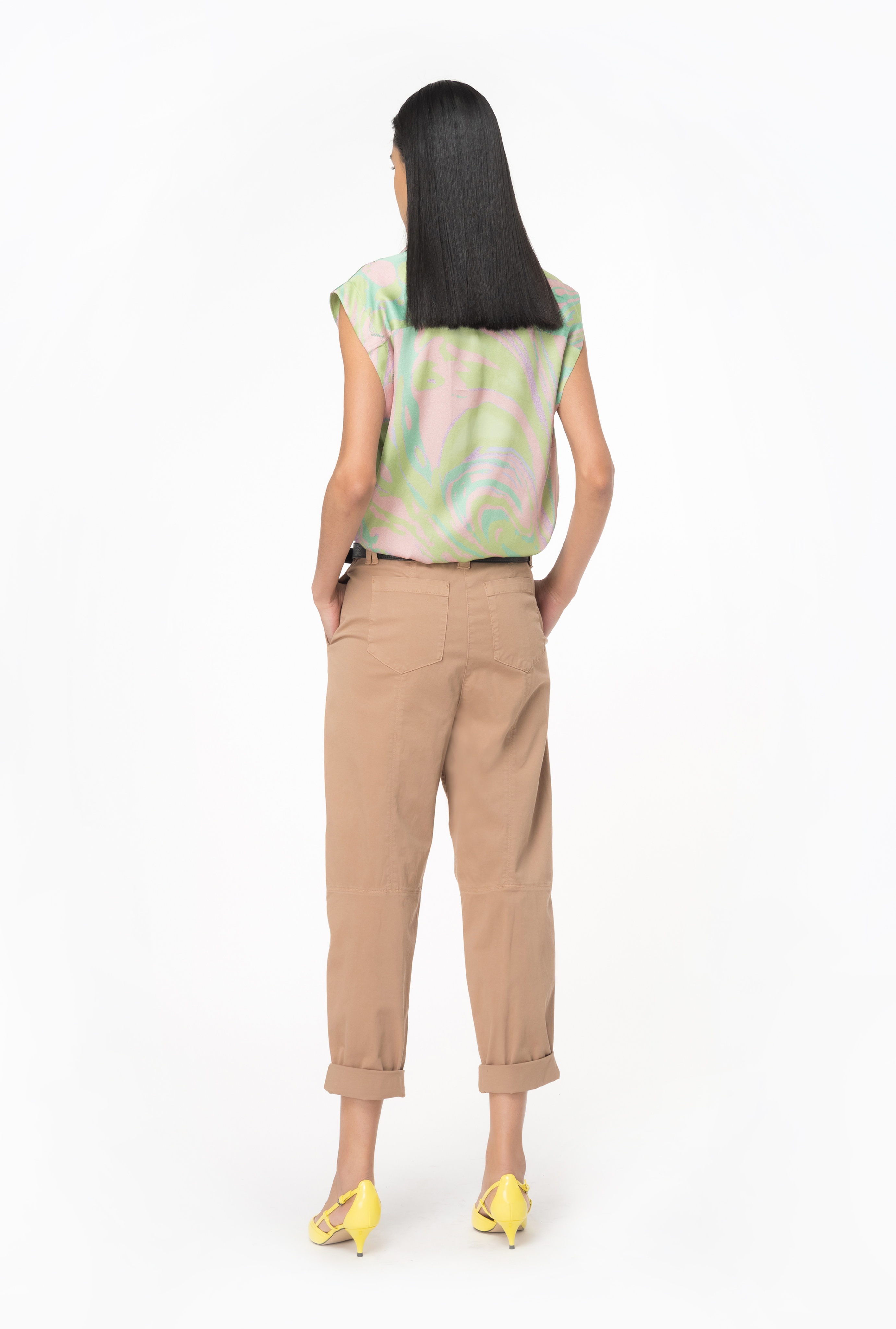 CAVALRY FABRIC CARROT TROUSERS - 5