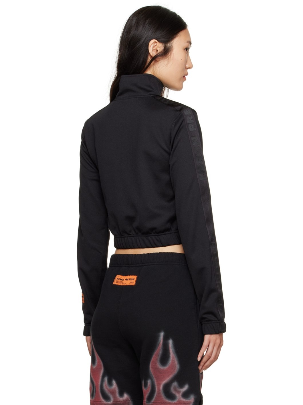 Black Zip Track Jacket - 3