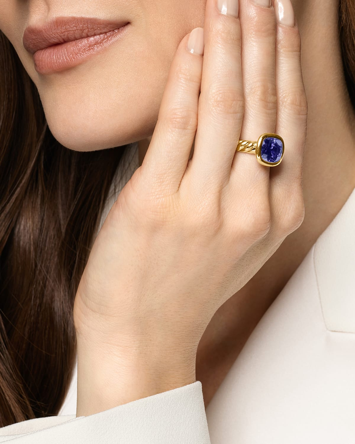 DY Mercer Stone Ring in 18K Gold, 10mm - 2